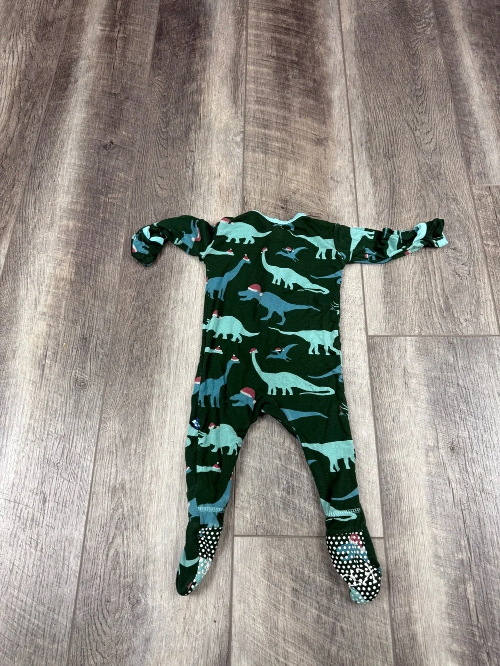 KicKee‎ Kids Green Dinosaur PJs